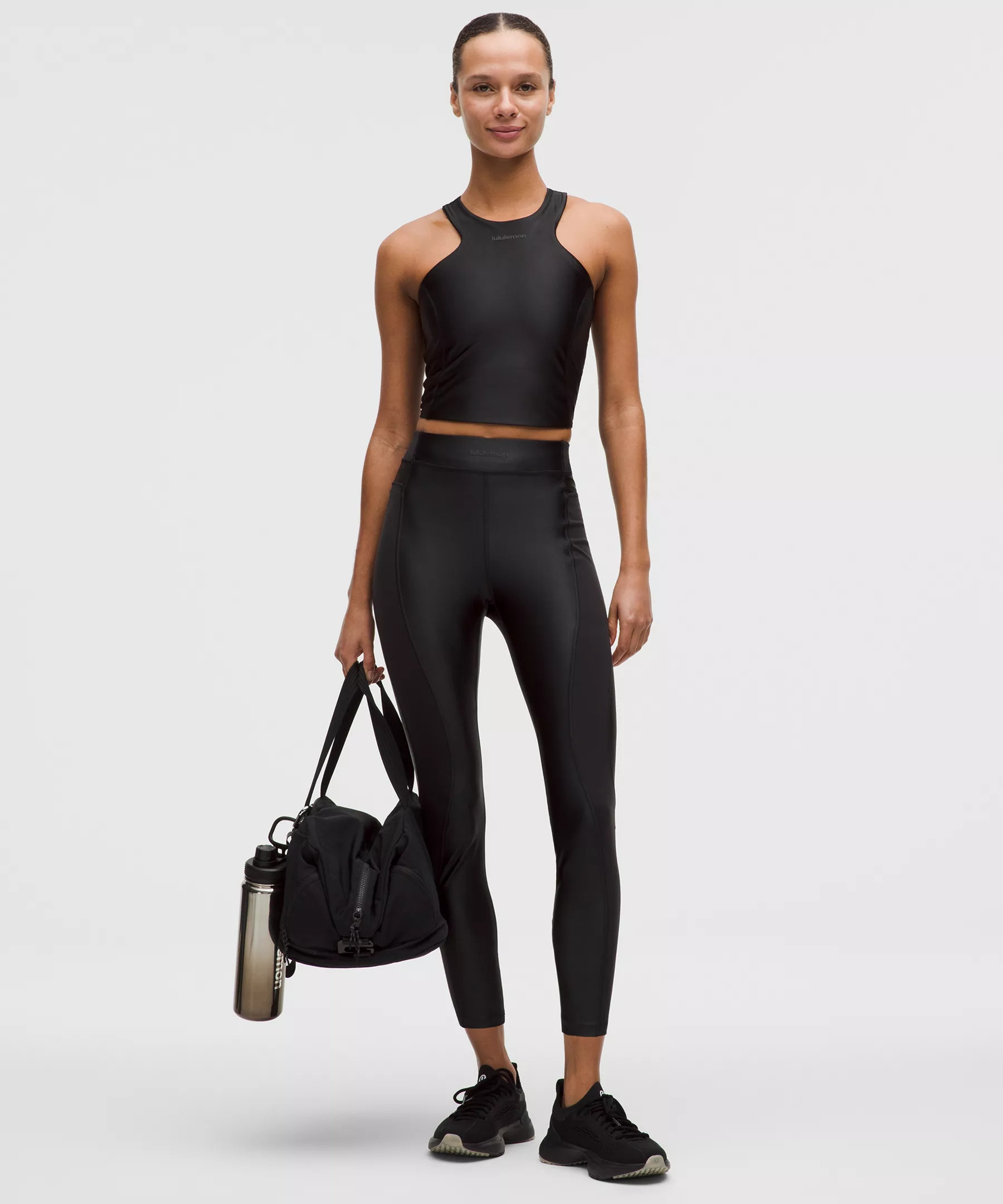 Satin Shine Panelled High-Rise Tight 25" Wordmark$128 USD | Lululemon (US)
