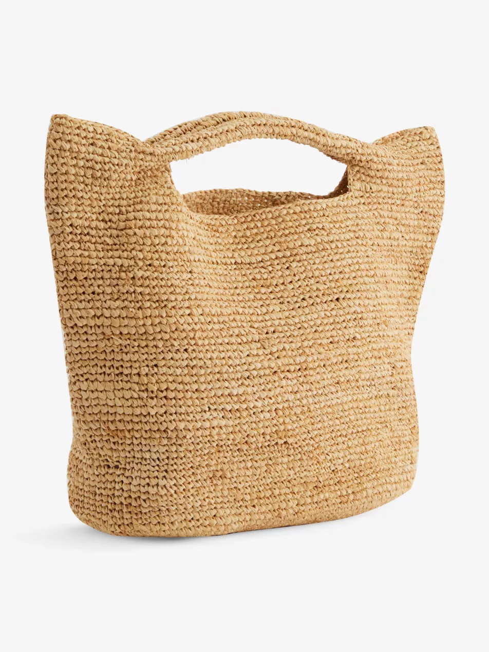 Paloma raffia top-handle bag | Selfridges