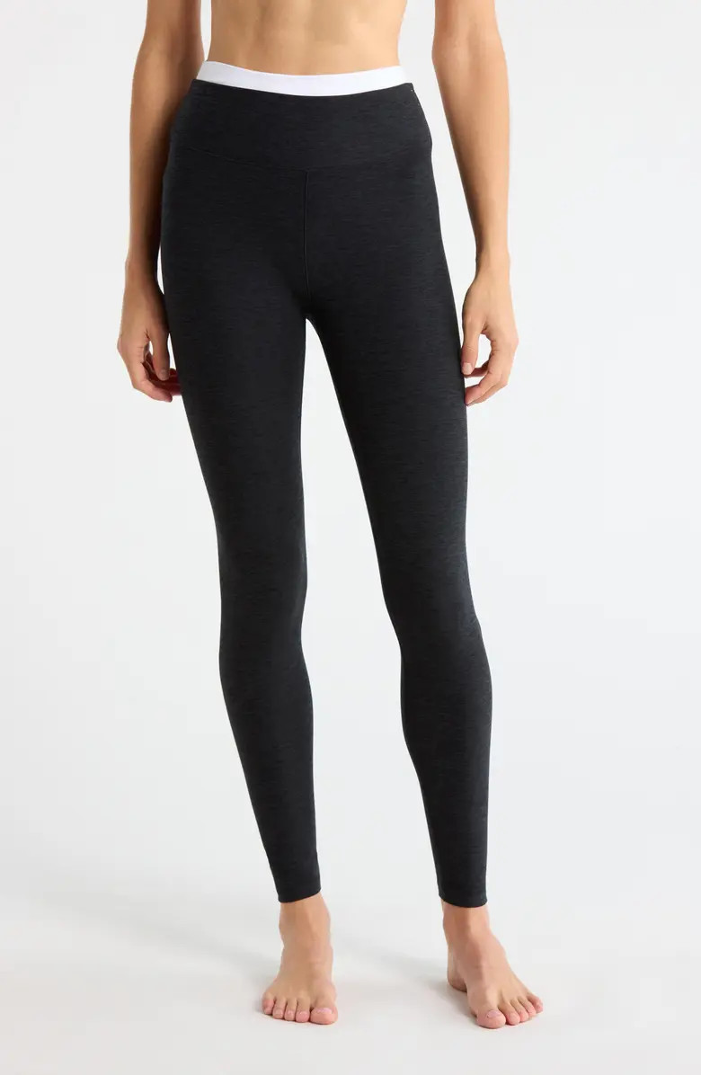 Space Dye High Waist Midi Leggings | Nordstrom