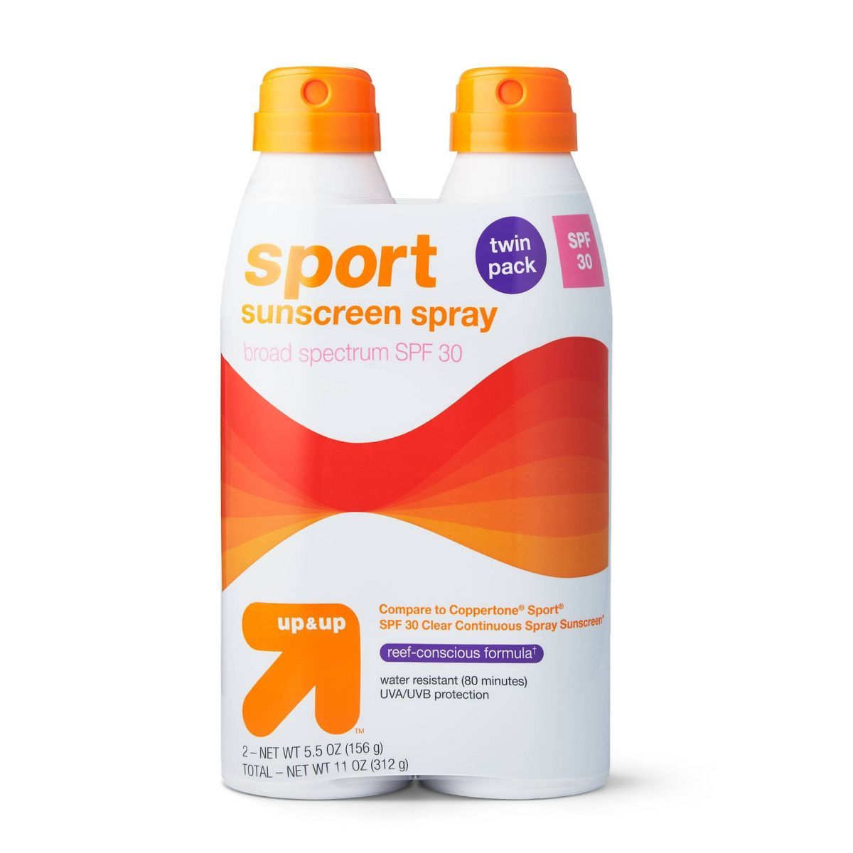 Sport Sunscreen Continuous Spray Twin Pack - SPF 30 - 11oz - up & up™ | Target