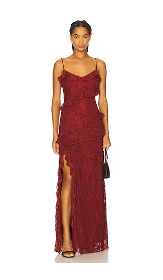 Caila Maxi Dress in Wine | Revolve Clothing (Global)