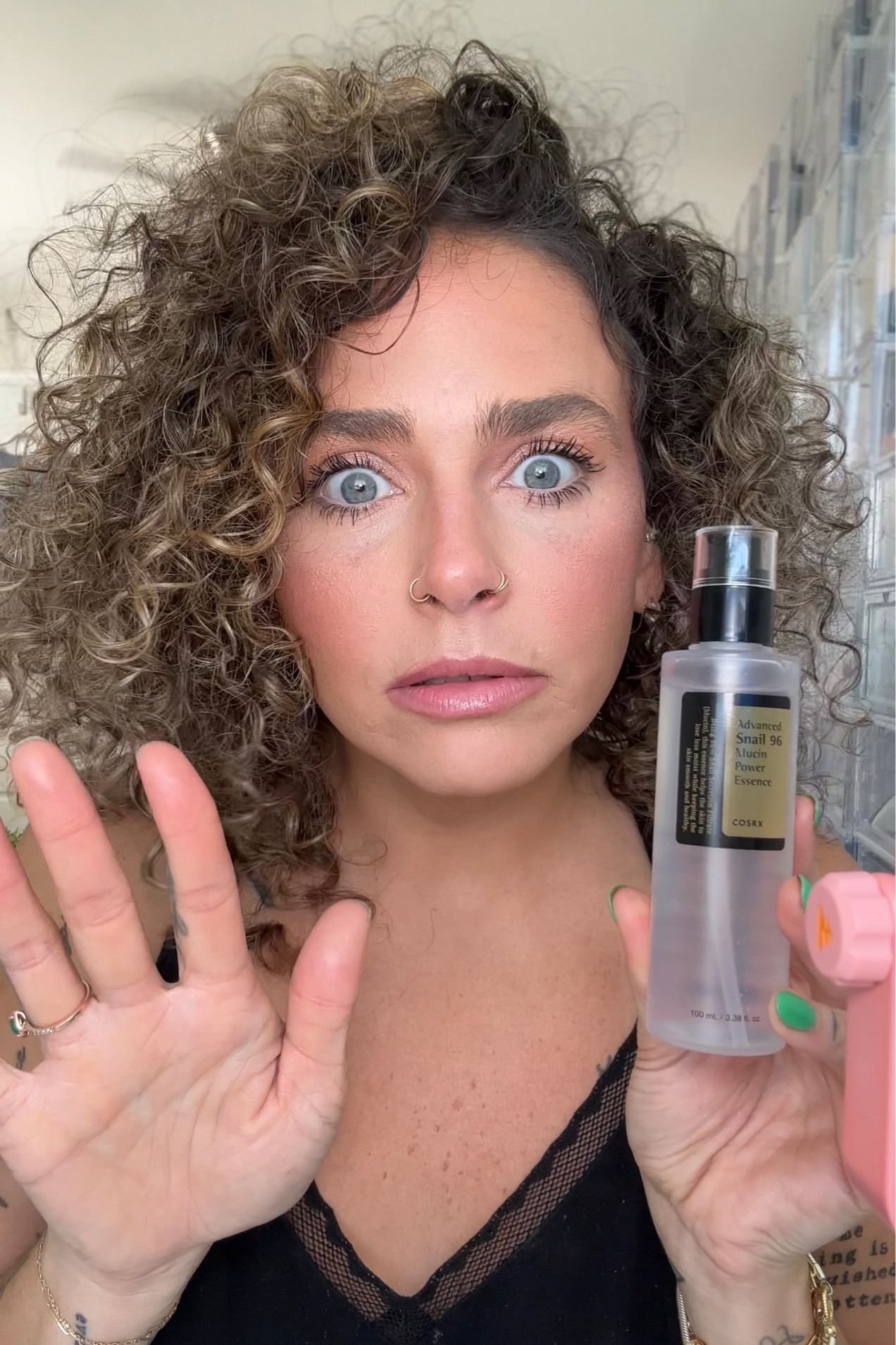 As seen (Parts 1+2 🤣) on TikTok (@stylishjawn). Trying the #viral #COSRXSnailMucin 🐌💧🩵

#LTKbeauty #LTKfindsunder50 #LTKstyletip