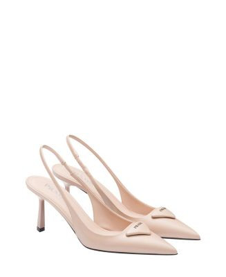 Women's Brushed Leather Slingback Pumps | Bloomingdale's (US)