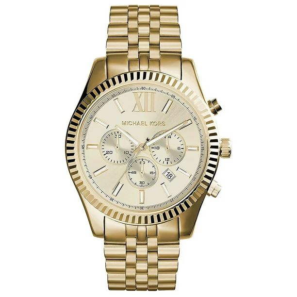 Michael Kors Men's Lexington Gold-Tone Chronograph Watch, MK8281 - Walmart.com | Walmart (US)