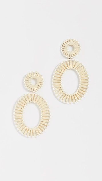 Kiera Raffia Statement Earrings | Shopbop