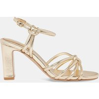 Sandales à talons Simone multi brides nouées en cuir | Galeries Lafayette FR