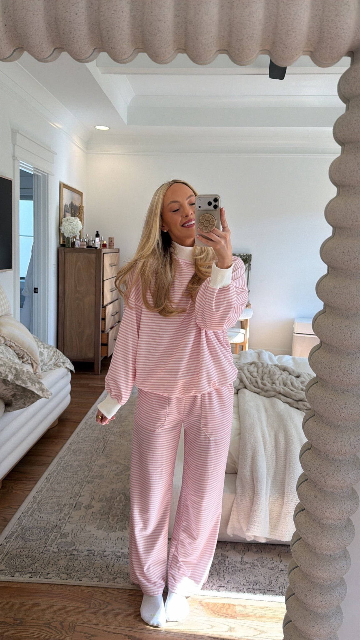 The cutest pink stripe set for Valentine’s Day! The mock neck is so cozy 💖

#LTKSeasonal #LTKootd