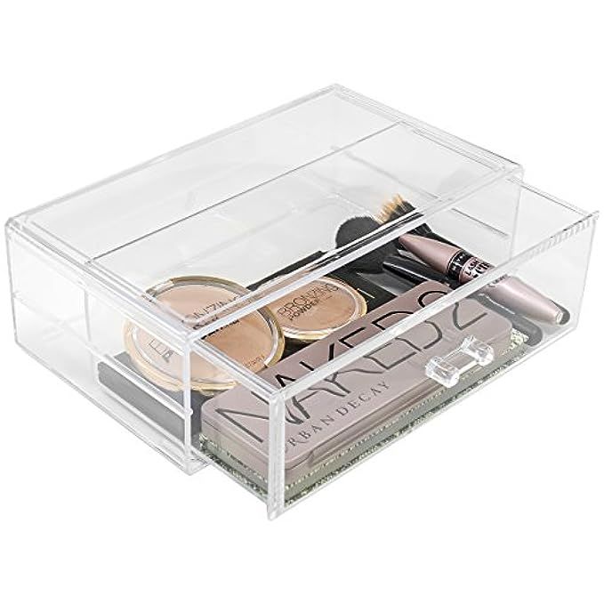 Sorbus Acrylic Cosmetics Makeup and Jewelry Storage Case Display Sets –Interlocking Drawers to Creat | Amazon (US)
