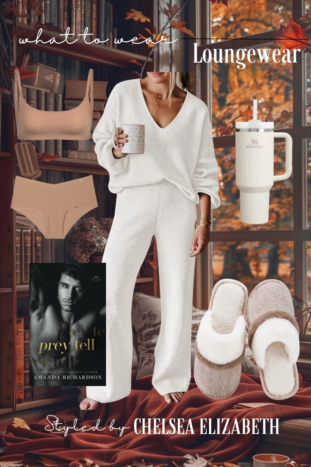 Amazon Loungewear Outfits • Fall Loungewear Sets 
•••
Petite Style: Height 5’4, Weight 115, Bust 32DDD
Lounge Set - Small
Slippers - 8 
Skims Bralette - Large 
Panty - Small 
•••
Old Money Fall Outfit | Classy Fall Outfit | Fall Neutrals | Fall Chic | Chic Fall Outfits | Fall Outfits Petite | Fall Outfits | Fall Casual Outfits| Fall Transition Outfits | Fall Outfits Women | Fall Capsule Wardrobe | Amazon Fall Outfits | Amazon Fall Fashion | Lounge | Lounge Set | Lounge Wearing | Lounge Wear | Lounge Sets Amazon | Amazon Loungewear | Loungewear Set | Lounge Outfits | Lounge Pants | Lounge Shorts | Matching Lounge Sets | 2 Piece Lounge Set | Amazon Outfits for every day | Amazon Outfits | Amazon Fashion | Amazon Fall Fashion | Everyday Outfits | Cute Outfits | Weekend Outfit | Comfy Outfits | Comfy Sets | Comfy Chic | Amazon Set | Matching Set Amazon | Matching Set Outfit | Matching Sets | Matching Set Women | Matching Set Fall | Matching Pant Set | 2 Piece Outfits | 2 Piece Sets | 2 Piece Sets Fall | Two Piece Set | Two Piece Outfits | Two Piece Set Amazon | Two Piece Fall | Two Piece Pant Set | Comfy Travel Wear | old money looks | old money aesthetic | old money fashion | old money style | old money outfits | old money style women | neutral outfit | neutral style | classic style | classic outfits | chic outfits | chic style | casual chic | quiet luxury | minimalist | minimalist fashion | capsule wardrobe | petite outfits | Books | Romance Books | Amazon Books | Spicy Books | Books to read 

#LTKStyleTip #LTKSeasonal #LTKPetite #LTKOver40 #LTKTravel #LTKHome #LTKFindsUnder100 #LTKU #LTKShoeCrush #LTKFindsUnder50