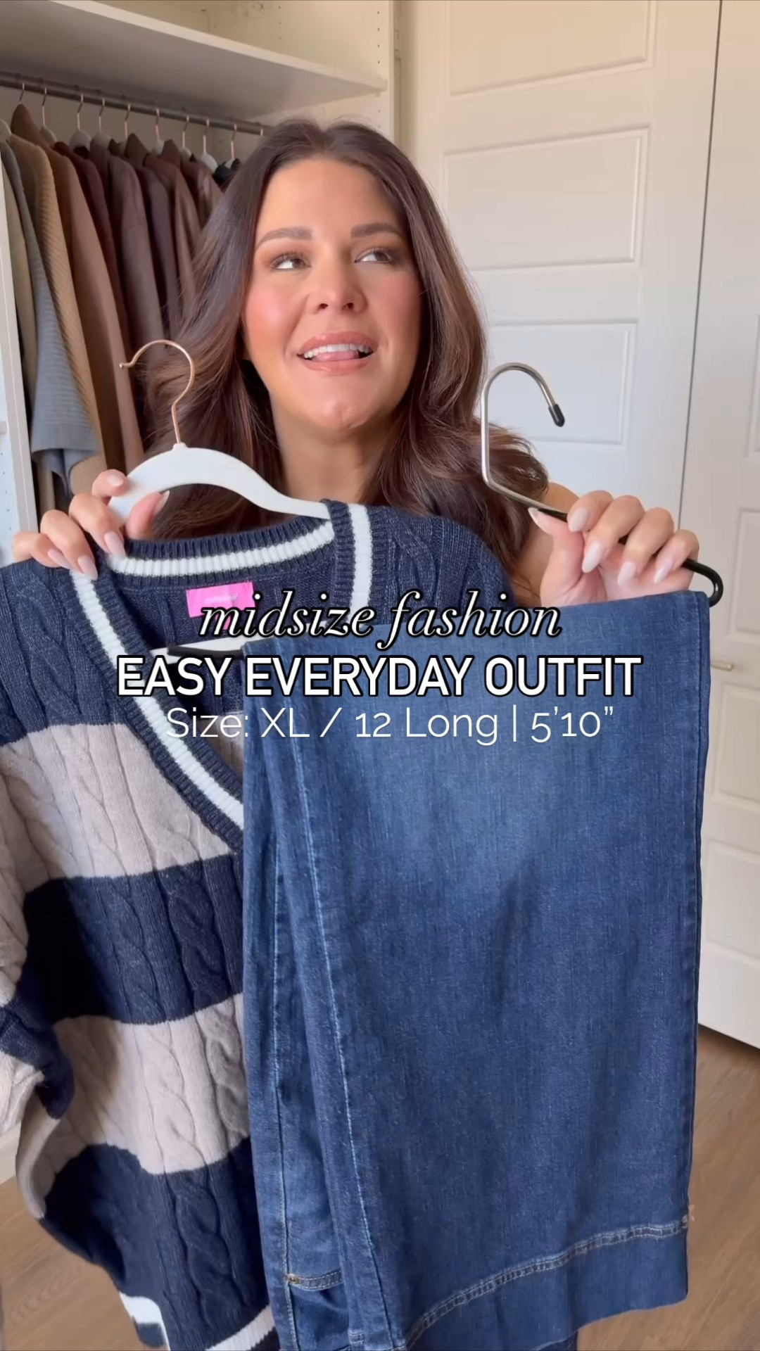 These wide leg jeans are a staple in my wardrobe. They come in different washes and lengths too. Paired with my super cute new varsity sweater and custom name necklace - my favorite Christmas gift! 

Sweater: XL (should have gotten a Large) 
Jeans: 12 Long

millennial fashion, mom style, leggings outfit, Amazon fashion, midsize style, midsize mom style, updating my wardrobe, trendy style, cozy style, school pickup outfit

#midsizefashion #midsizestyle #amazonfinds #amazonfashion #amazonmusthaves #stylereels #fashionreels #casualfashion

#LTKootd #LTKgrwm #LTKMidsize