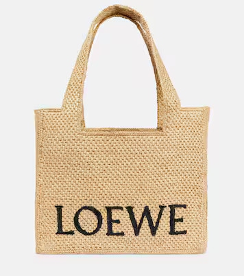 LoewePaula's Ibiza Medium logo raffia tote bag | Mytheresa (UK)