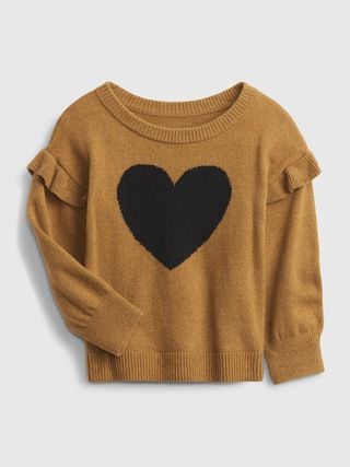 Toddler Brushed Ruffle Sweater | Gap (US)