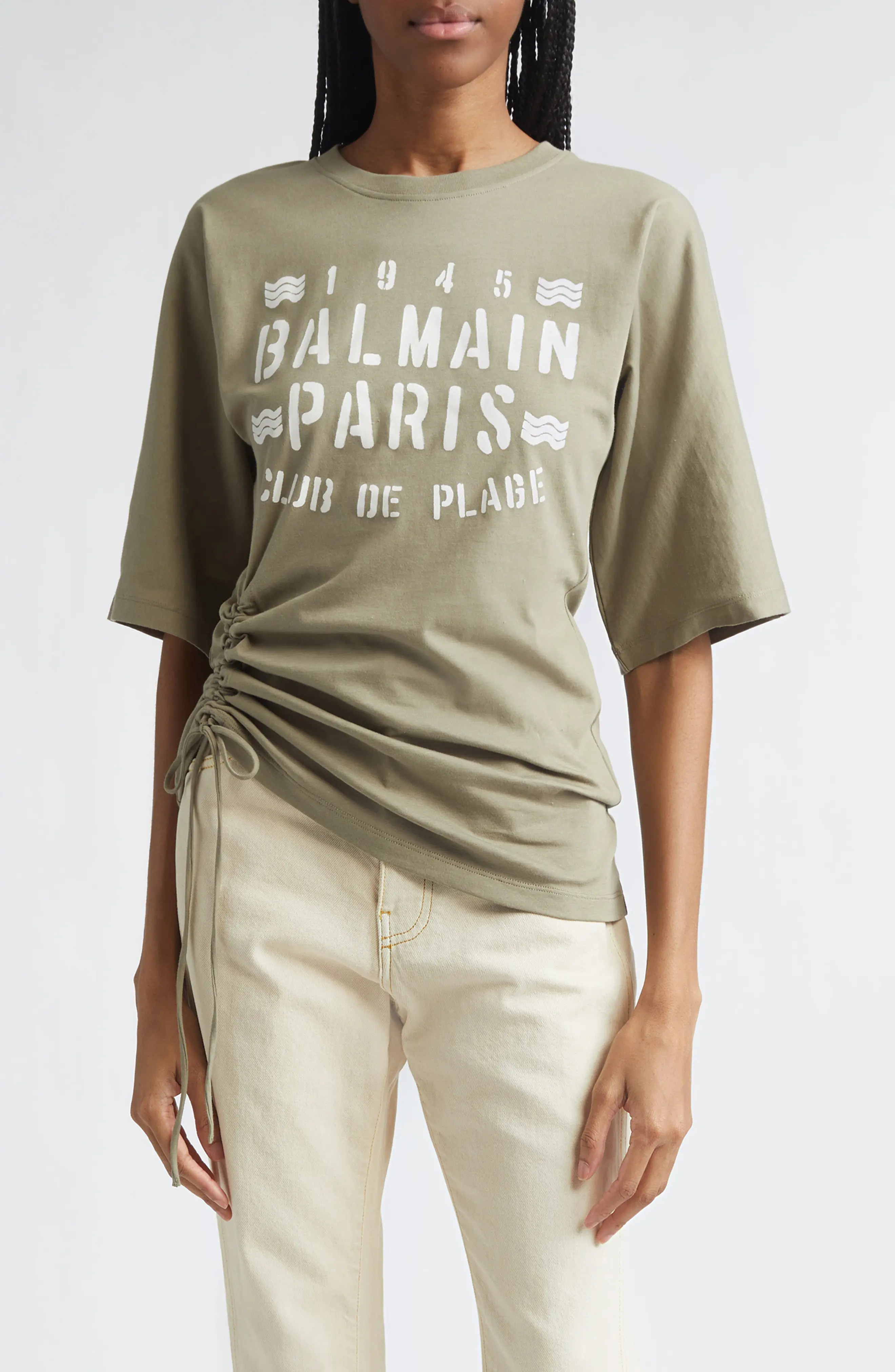 Club 45 Ruched Graphic T-Shirt (Women) | Nordstrom | Nordstrom