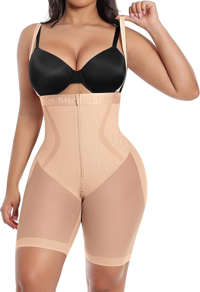 SHAPELLX Fajas Colombianas Shapewear for Women Tummy Control Postpartum Faja Body Shaper Butt Lif... | Amazon (US)
