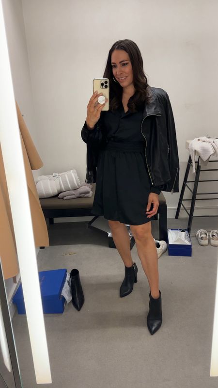 Workwear dress from the Nordstrom sale! 

Steve Madden dress - size up 1 size (esp if you have a bigger bust)
Booties are Marc Fisher 

#nsale, Nordstrom, office outfits 

#LTKworkwear #LTKSeasonal #LTKxNSale