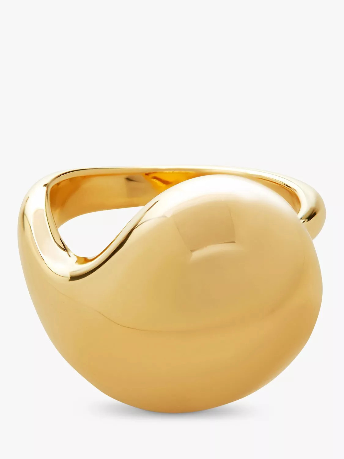 Monica Vinader Nura Wrap Ring, Gold | John Lewis (UK)