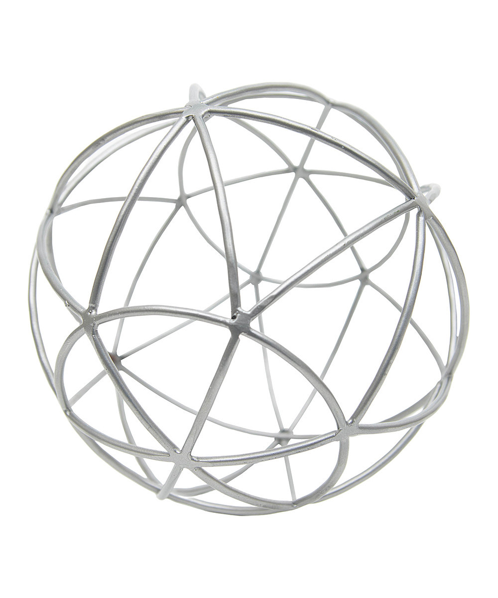 Foreside Decorative Figurines Silver - Silvertone Sea Sphere Decor | Zulily
