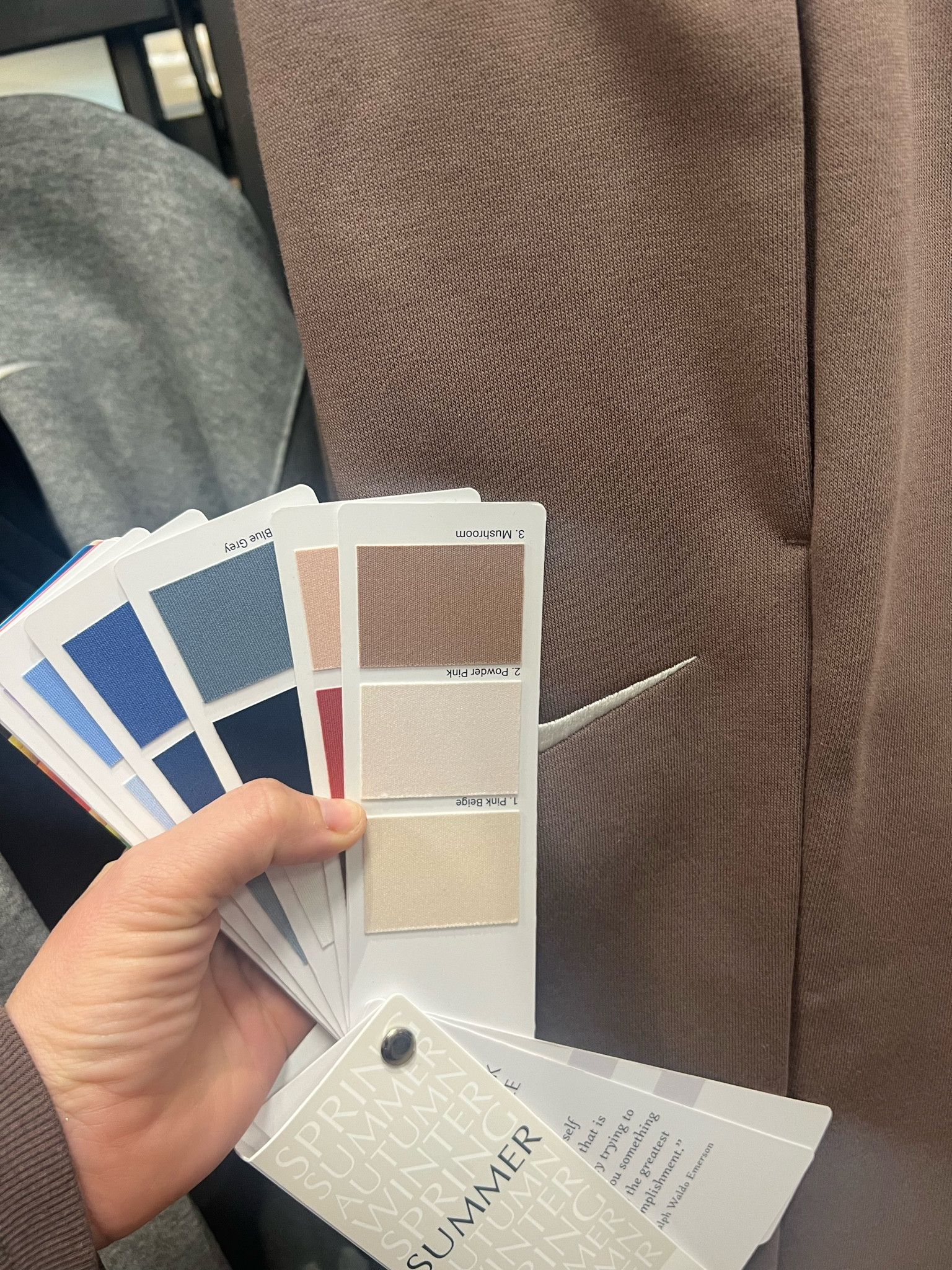 Nike color mink brown is an exact match for Hoc summer mushroom! 