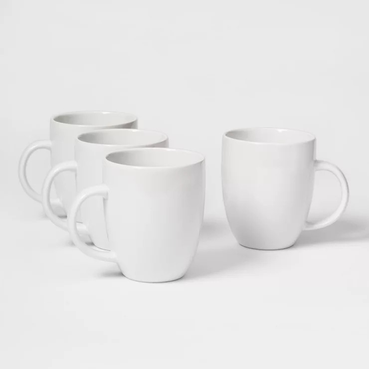 14oz Porcelain Coffee Mug White - Threshold™ | Target