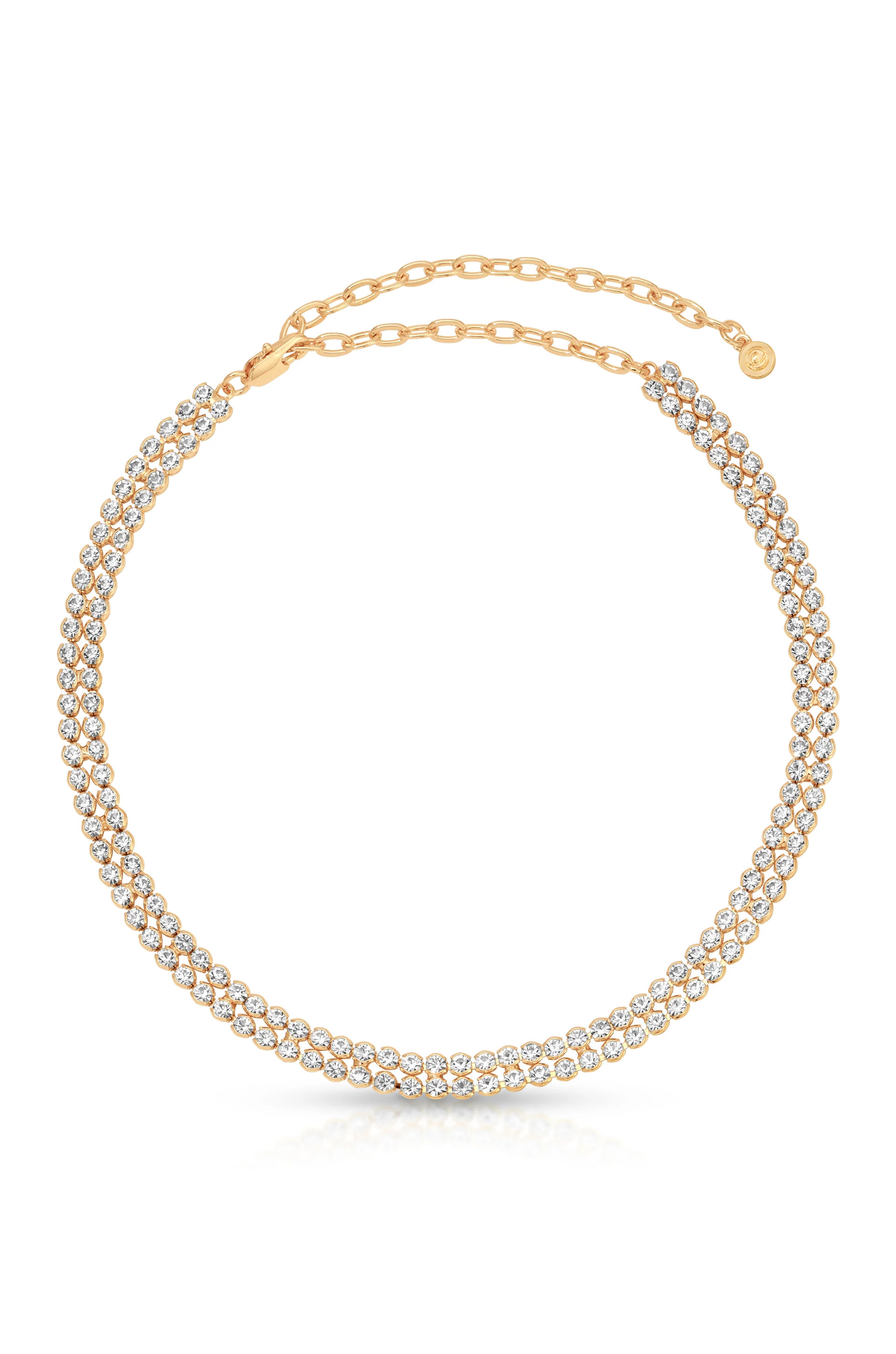 Two Rows of Crystal Sparkle Choker | Ettika