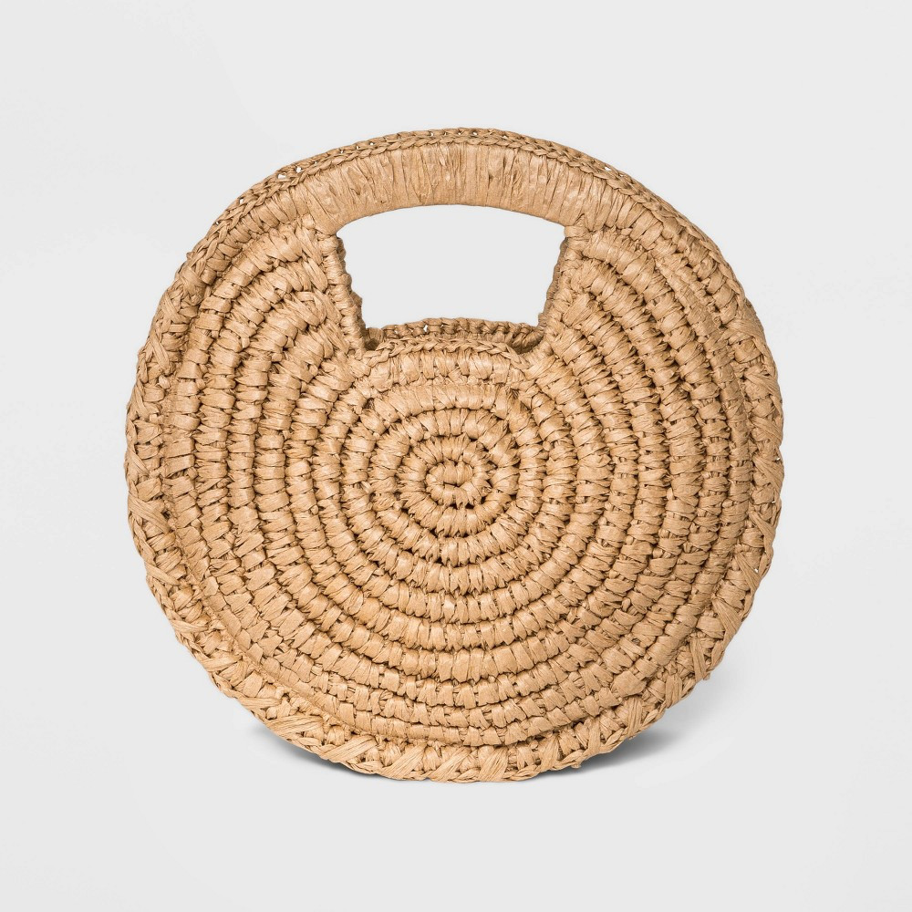 Estee & Lilly Top Handle Circle Clutch - Brown | Target