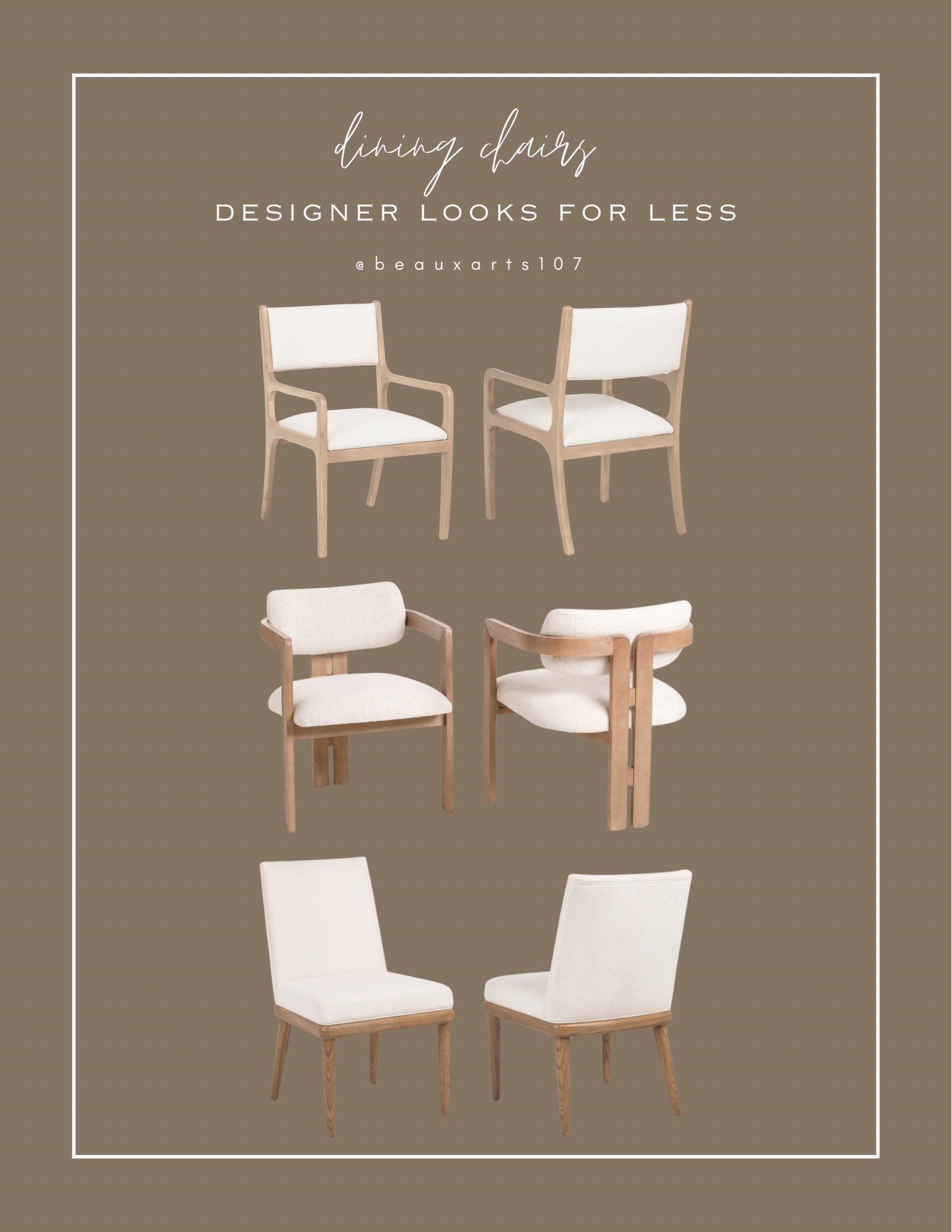 Save on these high end designer look for less wood/upholstered dining chairs!!

#LTKHome #LTKSaleAlert