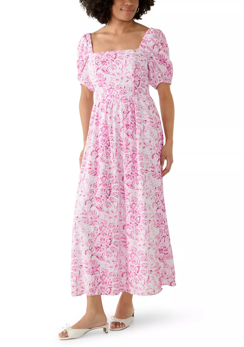 Women's Paisley Linen Maxi Dress | Belk