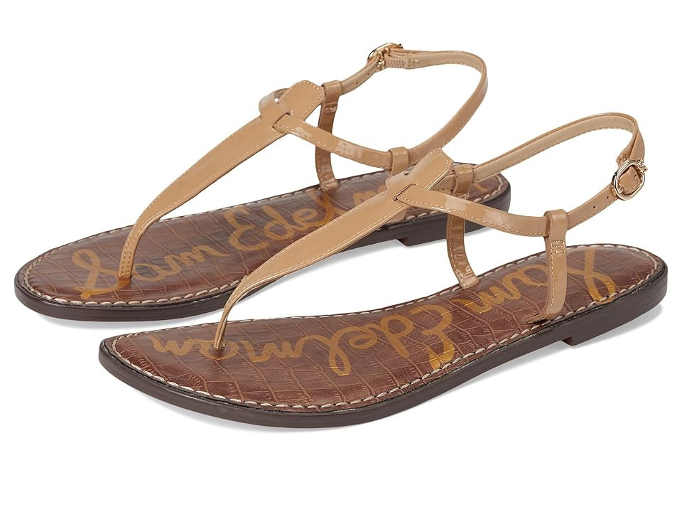 Sam Edelman Gigi Women's Sandals Almond Patent Leather : 5 M, Leather/Synthetic | Zappos