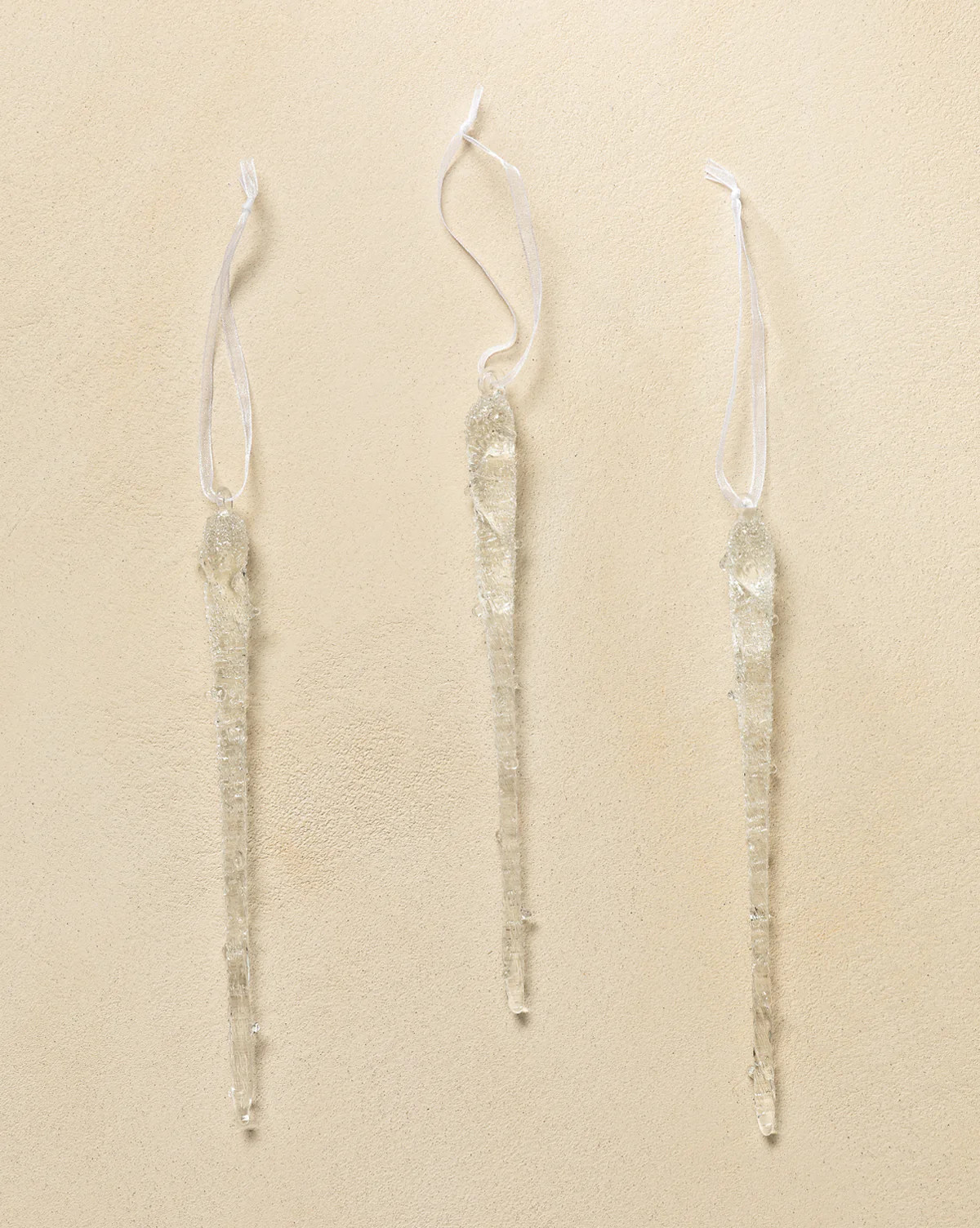 Frosted Icicle Ornaments (Set of 3) | McGee & Co. (US)