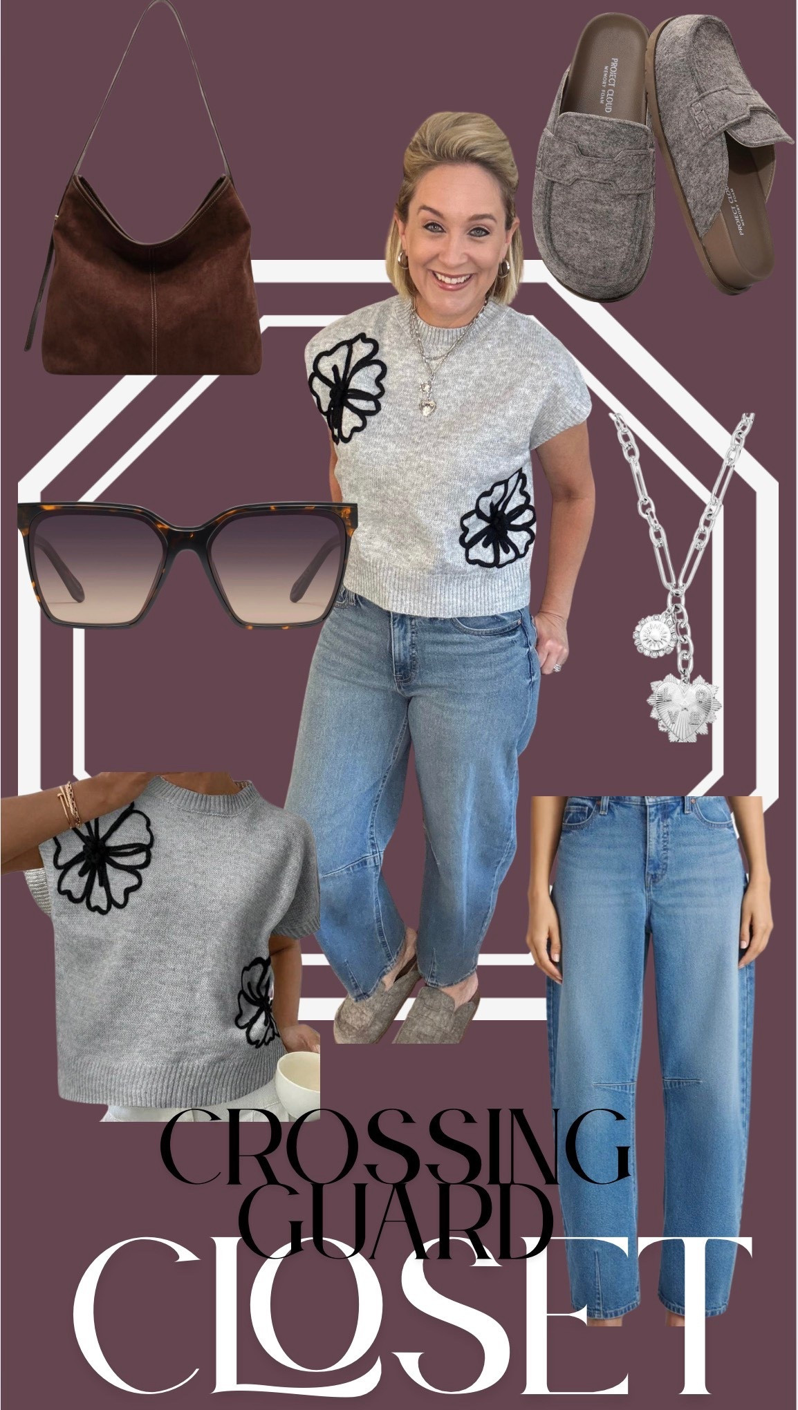 Looks designer..fits my Mom wallet 🙋🏼‍♀️ 

FAV jeans for fall, cute sweater (adorable detail) and a comfy pair of slides! Done and done ✅ 

#ltkmom #simpleandcute #mommode #mommonday #errands #carpool

#LTKShoeCrush #LTKOver40 #LTKFindsUnder50