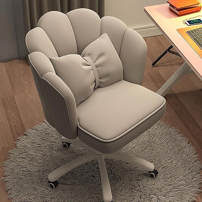 Home Office Desk Butterfly Chair with Mid-Back Upholstered Modern Tufted Computer Task Chair Swiv... | Amazon (US)