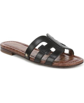 Bay Slip-On Flat Leather Casual Sandals | Macy's