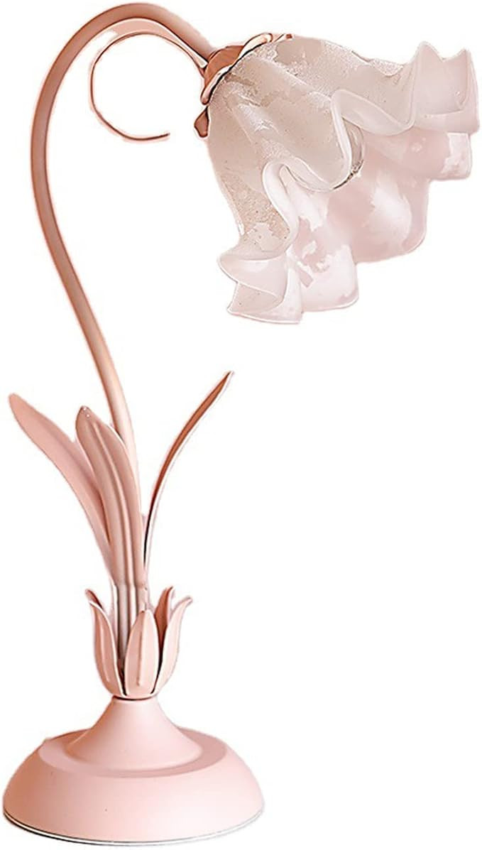 Eapmic Modern Bedside Lamp Stained Glass Flower Table Reading Lamps Nightstand Desk Lights, One-L... | Amazon (US)