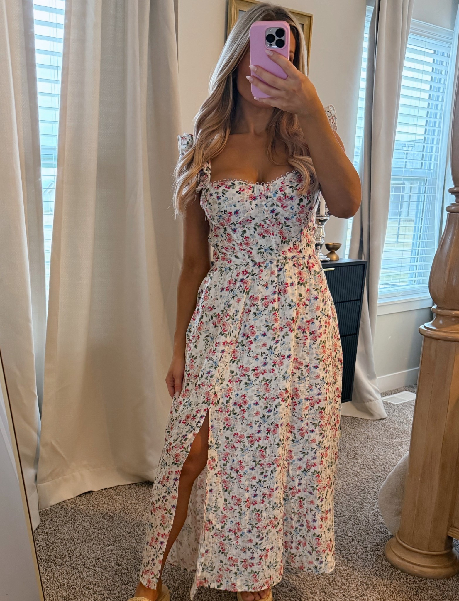 Obsessed with this dress, so happy I managed to snag it on sale! So gorgeous for spring 🌸🤍 

#LTKSeasonal #LTKFindsUnder100 #LTKSaleAlert