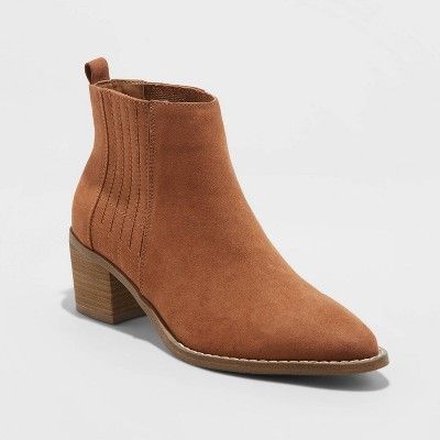 Women's Briar Block Heeled Bootie - Universal Thread™ | Target