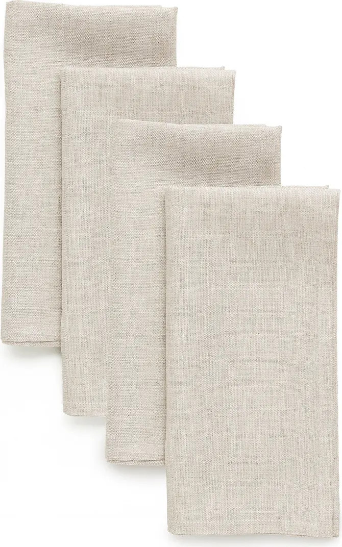 Linen Dinner Napkins Set of 4, 20 x 20 Inch for Dining Table, Holiday and Everyday Table Decor - ... | Nordstrom