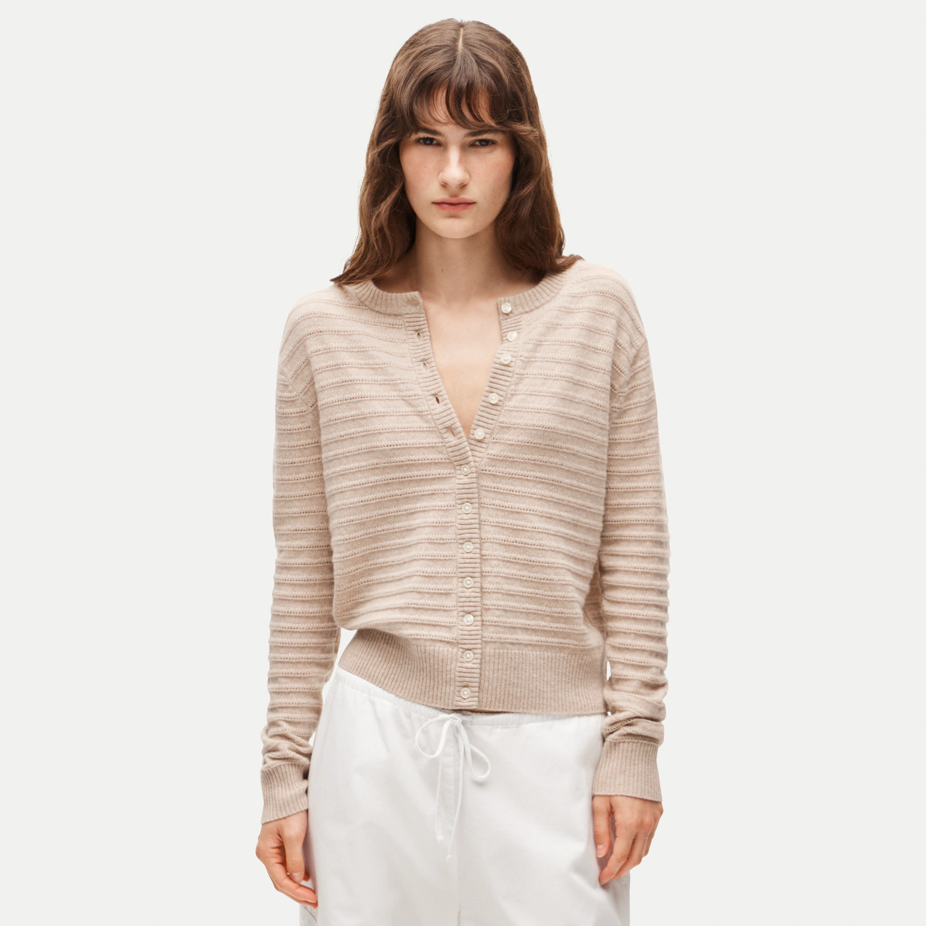 Perfect cashmere cardigan in pointelle | J. Crew US