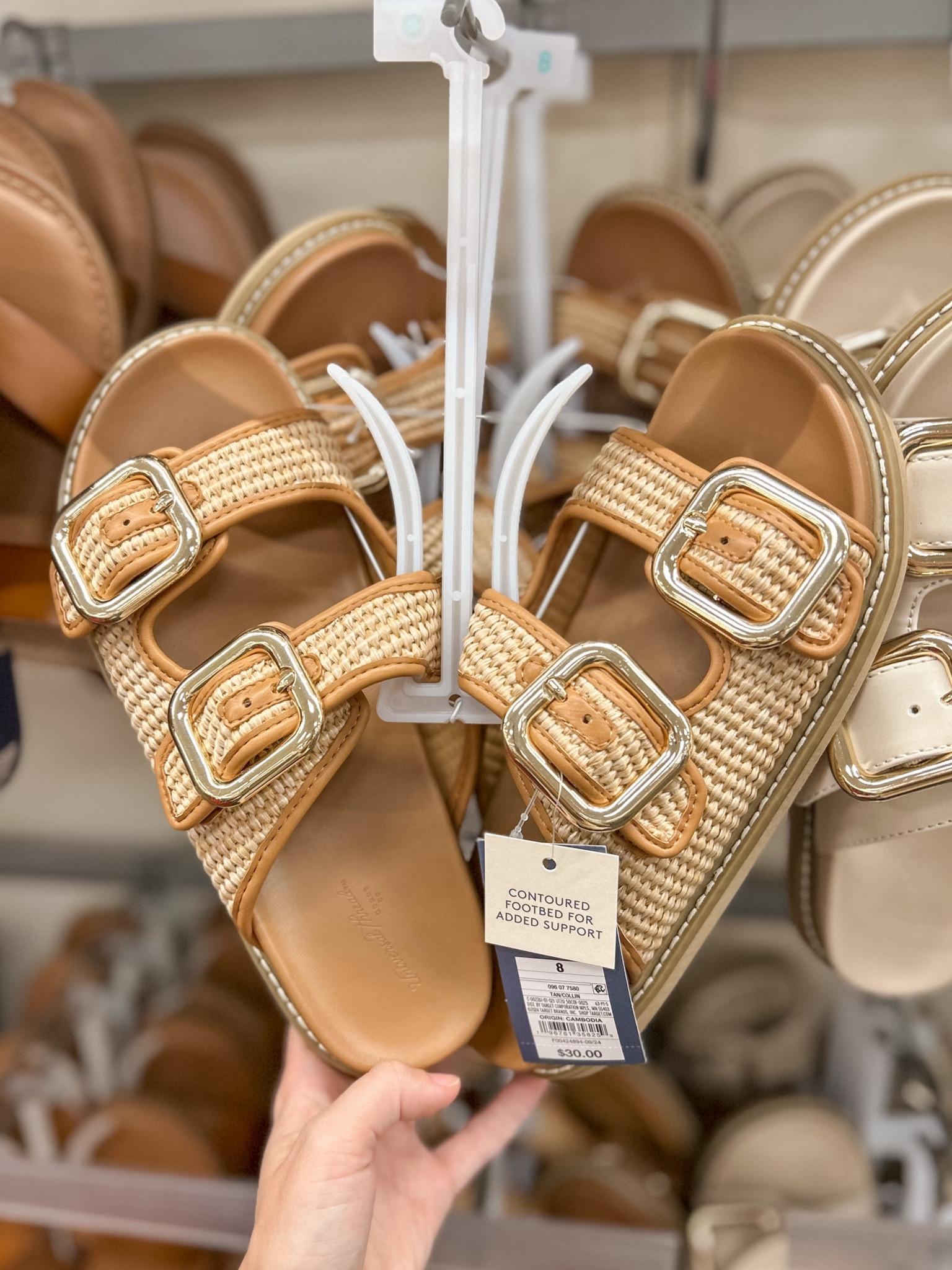 On sale for $24!

Target | sandals | straw | rattan | raffia | spring sandal | spring outfit | spring break | summer | vacation outfit | sale alert 

#LTKSaleAlert #LTKShoeCrush #LTKStyleTip