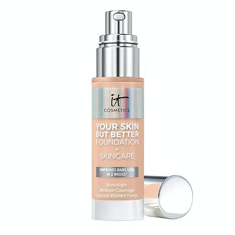 IT Cosmetics Your Skin But Better Foundation + Skincare, Light Neutral 20.5 - Hydrating Coverage ... | Amazon (US)