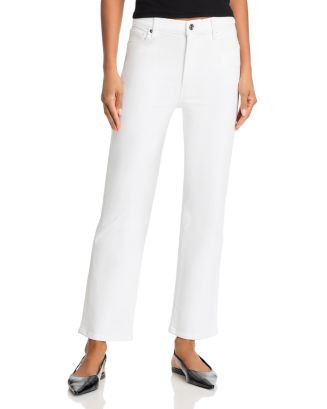 FRAME Le Sleek High Rise Straight Jeans in White | Bloomingdale's Women | Bloomingdale's (US)