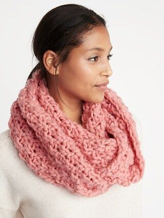 Textured Basket-Weave Infinity Scarf for Women | Old Navy US