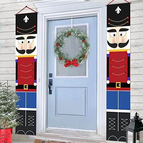 Nutcracker Christmas Decorations - Outdoor Xmas Decor - Life Size Soldier Model Nutcracker Banner... | Amazon (US)