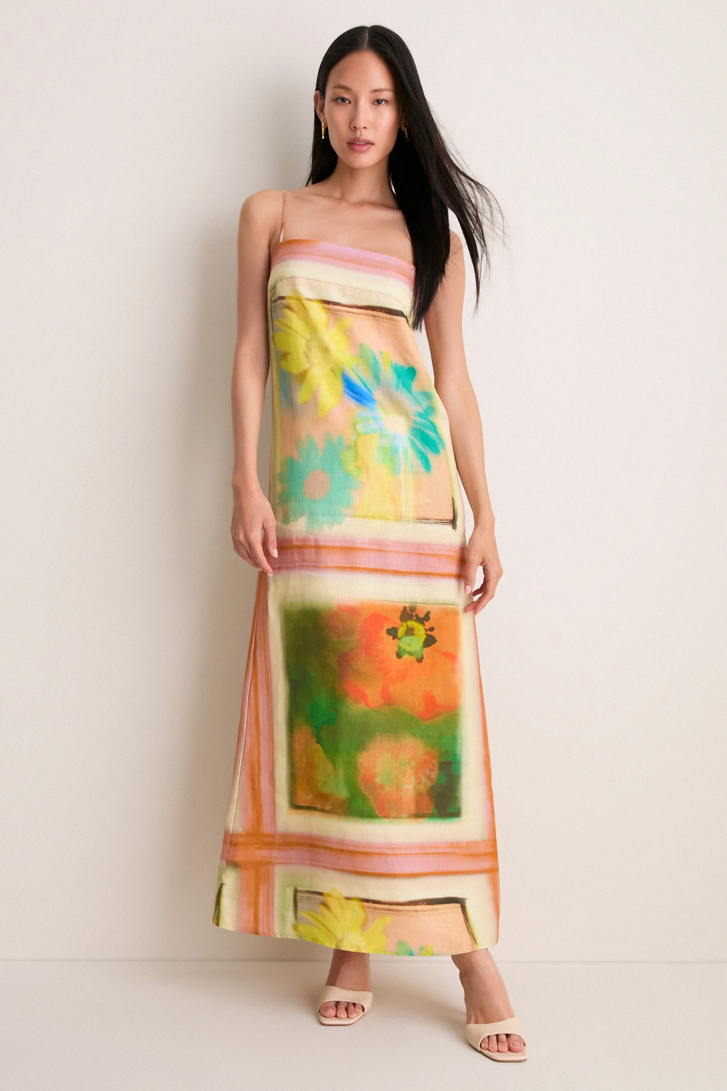 Superbloom Scarf Laura Linen Dress | Tuckernuck (US)