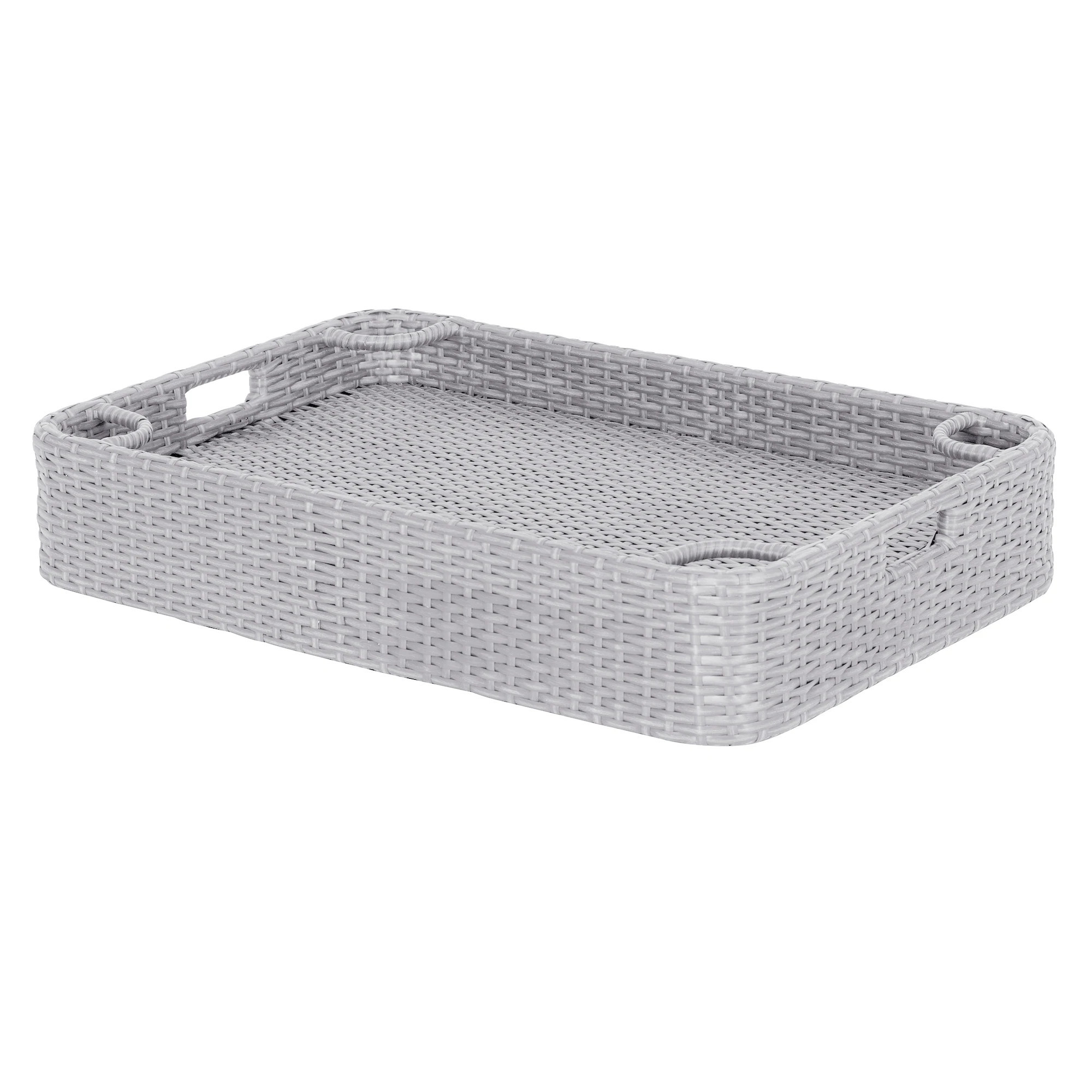 Sunjoy 36.02-in x 36.02-in Grey Pool refreshment tray in Gray | F403001000 | Lowe's