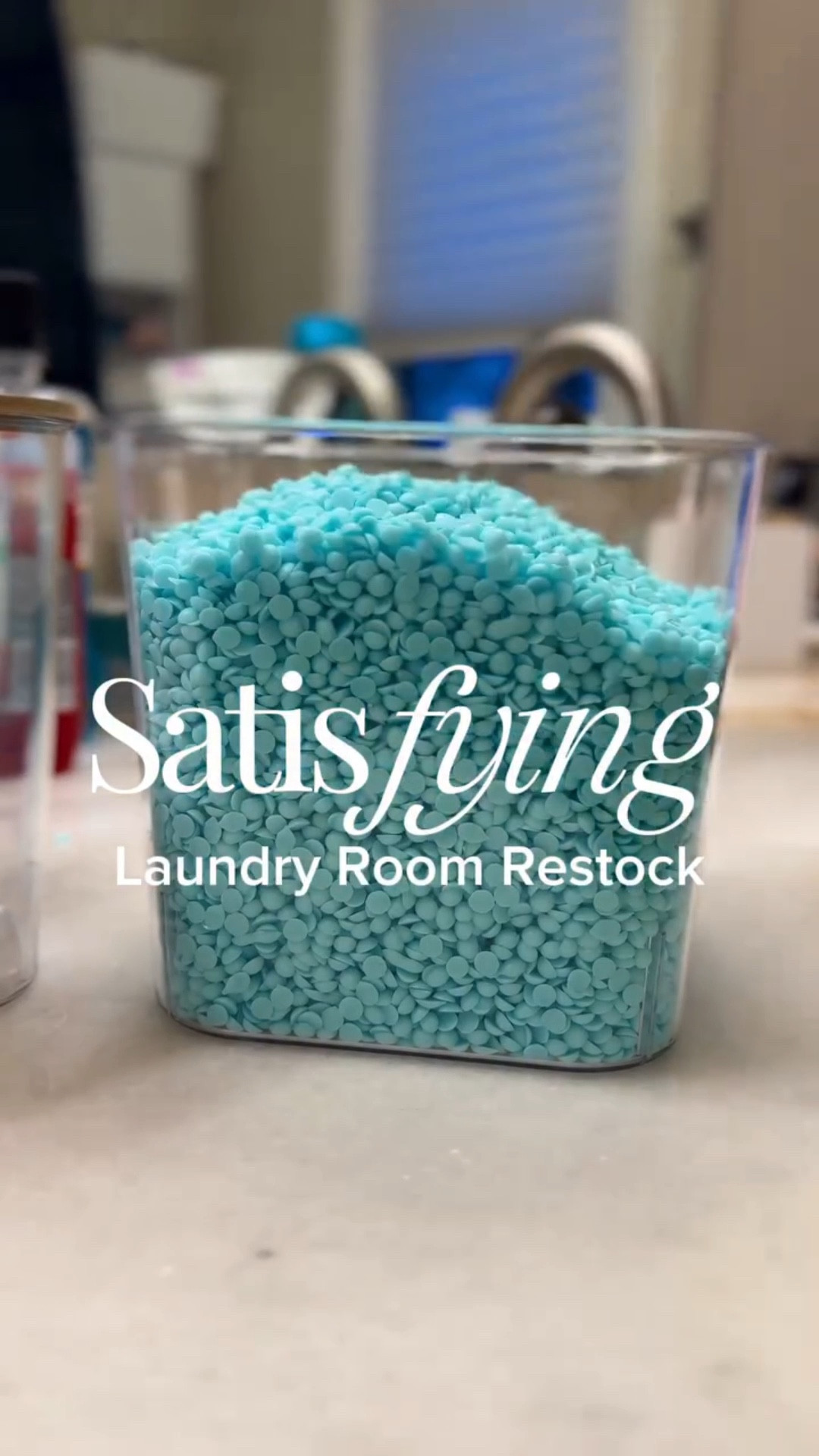 I love watching videos like these 💕 

I am full blown nesting right now and the amount of storage containers I’ve bought to organize my life is wild 🫣 

Drop a comment to get links to my favorites 💕
Containers: @amazon 
Laundry Powder: @pronouncelabs 
Stain remover spray: @puracy 
Scent beads: @unstopables 

#nestingmama #organizationideas #laundryroommakeover #momhacks #expectingmoms