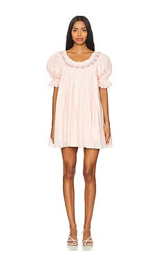 Tularosa Brittney Mini Dress in Blush from Revolve.com | Revolve Clothing (Global)