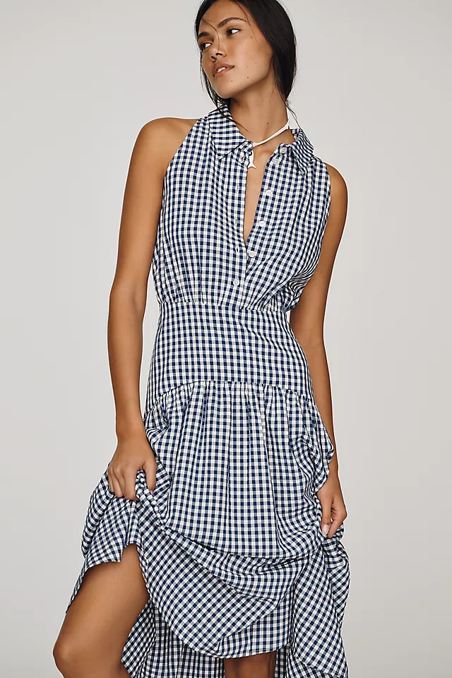 Tobie Drop-Waist Midi Shirtdress by Exquise | Anthropologie (US)