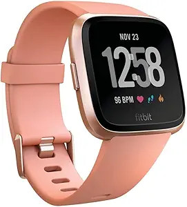 Fitbit Versa Smart Watch, Peach/Rose Gold Aluminium, One Size (S & L Bands Included), Heart Rate ... | Amazon (US)