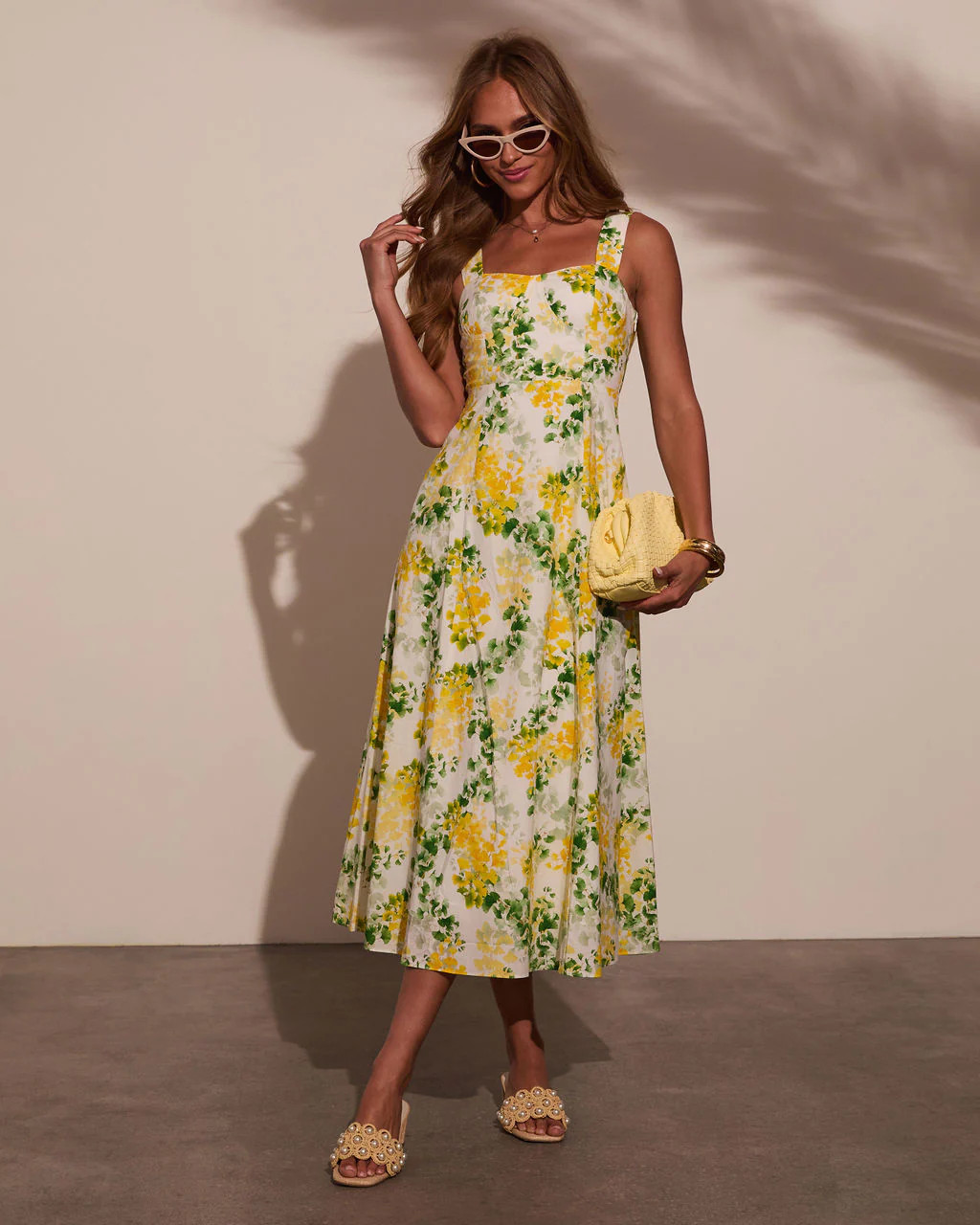 Florenza Printed A-Line Midi Dress | VICI