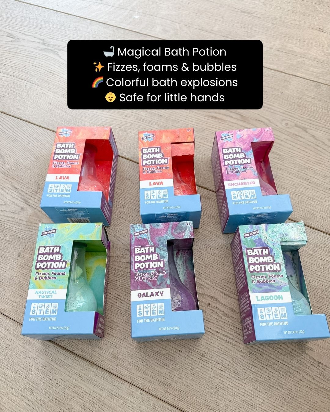 Make bath time magical 🛁✨ with this interactive bath bomb potion kit kids will love! Watch them mix, fizz, and create colorful bath fun while you enjoy a stress-free routine 🎨🌈. It’s playful, creative, and perfect for gifting too 💖🎁. Trust me, bath time just became the highlight of their day 👀✨
#kidsfun #bathtime #kidsactivities #creativeplay #bathbombs #parentingwins #kidsgifts #funforkids #learningthroughplay #momlife #familyfun #kidsessentials #playtime #bathfun #colorfulfun #imaginationplay #kidsinspo #momapproved #homeactivities #dailyfun #ltkhome #kidsmusthave #funideas #giftideas #ltkfinds 

 